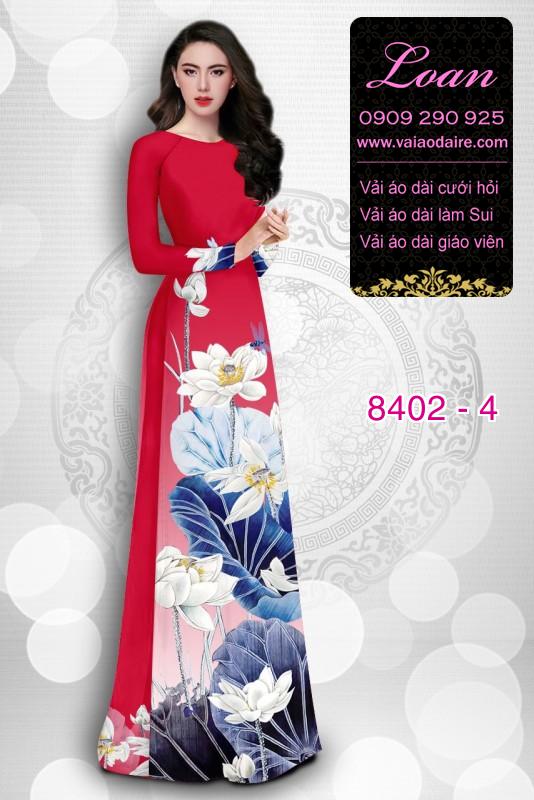 Vải áo dài hoa Sen