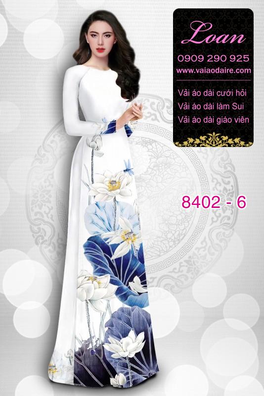 Vải áo dài hoa Sen