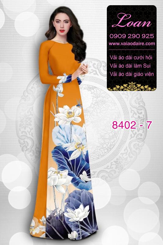 Vải áo dài hoa Sen