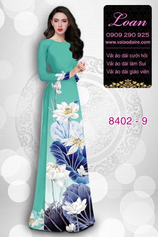 Vải áo dài hoa Sen