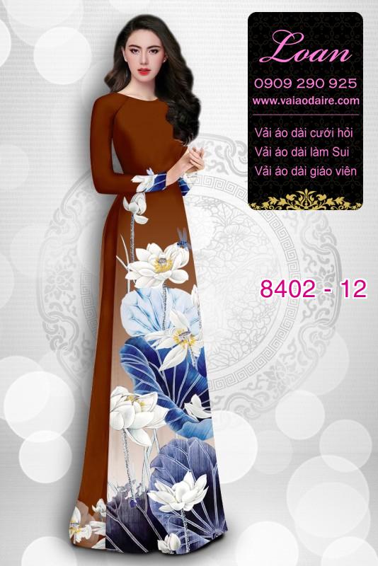 Vải áo dài hoa Sen