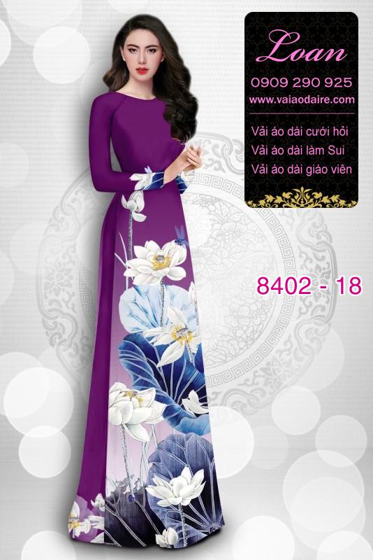 Vải áo dài hoa Sen