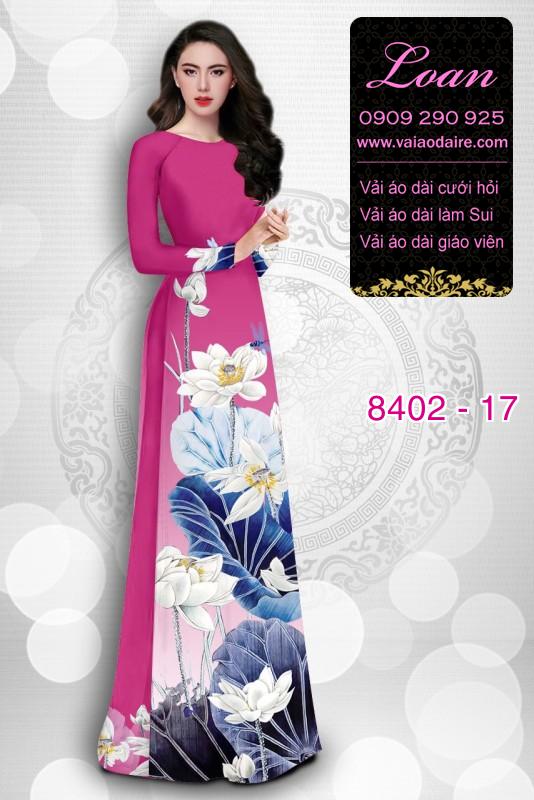 Vải áo dài hoa Sen