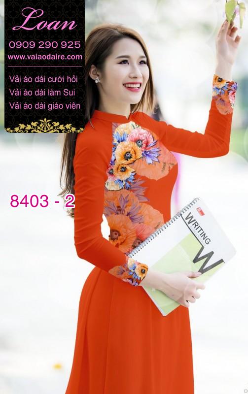 Vải áo dài hoa 3D Vải áo dài hoa 3D