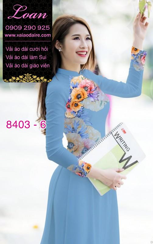 Vải áo dài hoa 3D Vải áo dài hoa 3D