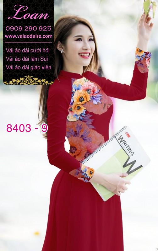 Vải áo dài hoa 3D Vải áo dài hoa 3D