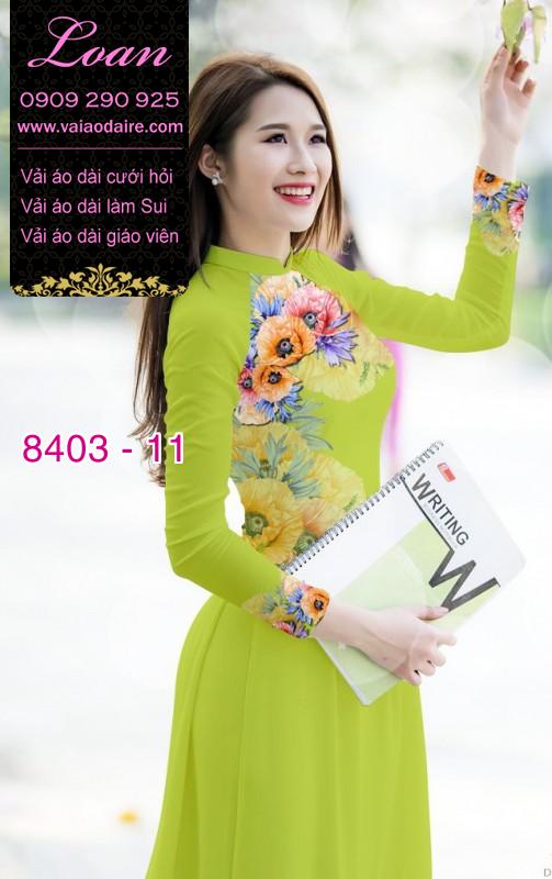 Vải áo dài hoa 3D Vải áo dài hoa 3D