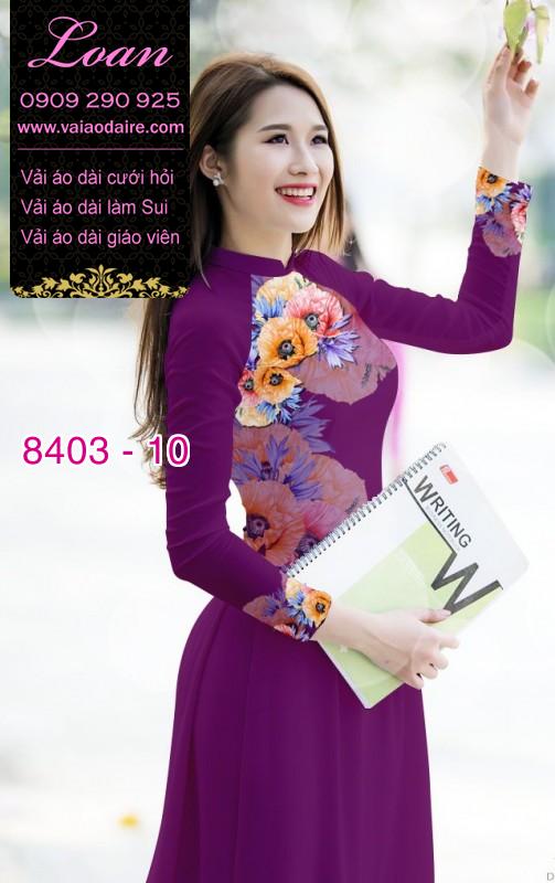 Vải áo dài hoa 3D Vải áo dài hoa 3D