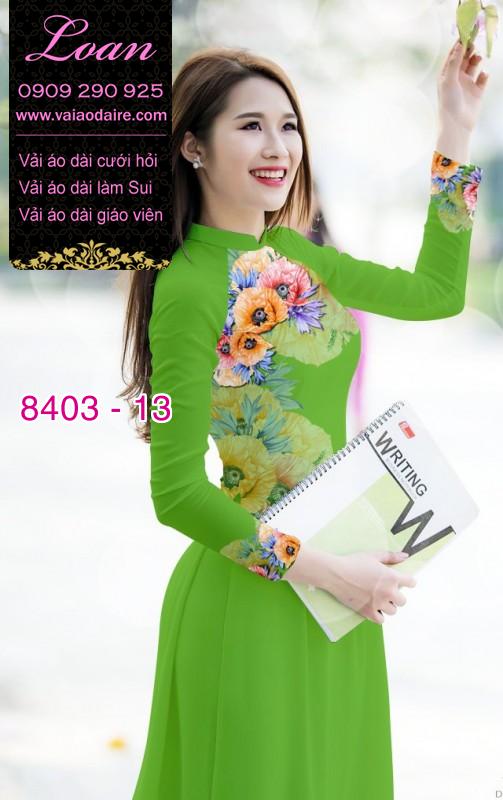 Vải áo dài hoa 3D Vải áo dài hoa 3D