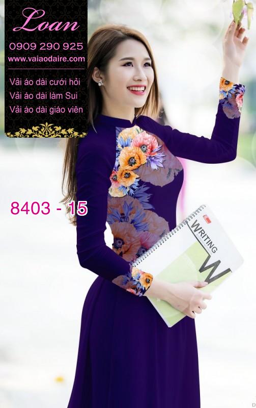 Vải áo dài hoa 3D Vải áo dài hoa 3D