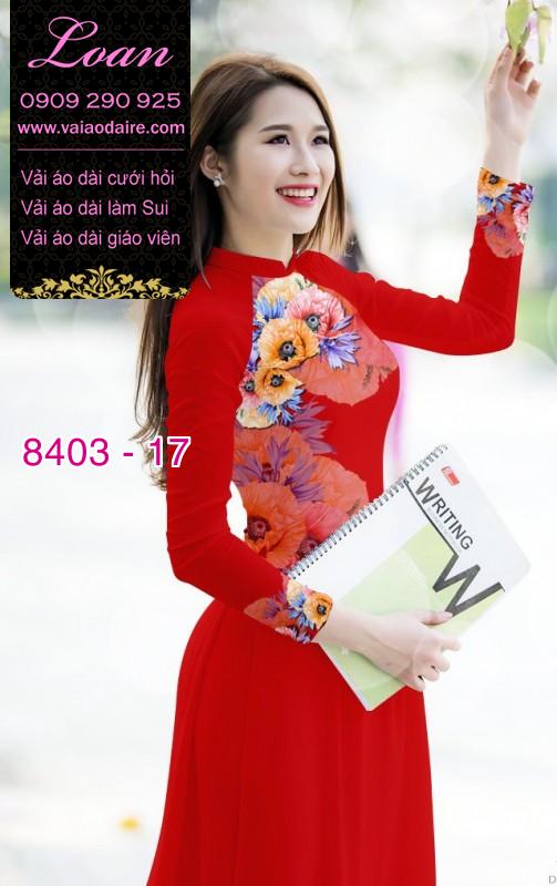 Vải áo dài hoa 3D Vải áo dài hoa 3D