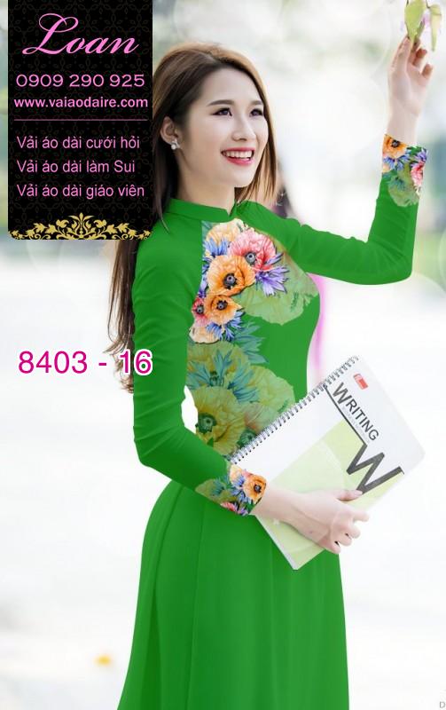 Vải áo dài hoa 3D Vải áo dài hoa 3D