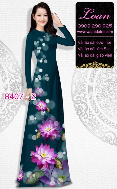 Vải áo dài hoa Sen