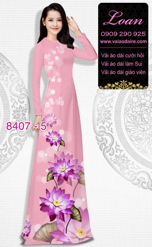 Vải áo dài hoa Sen