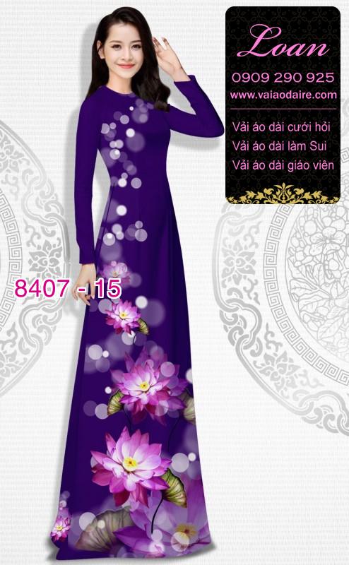 Vải áo dài hoa Sen