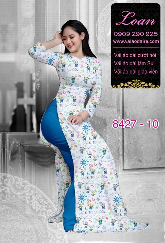 Vải áo dài hoa nhí