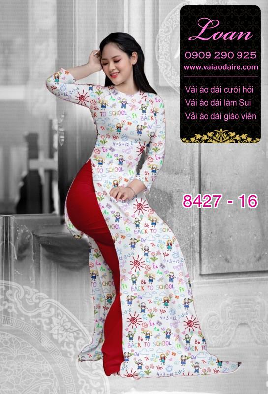 Vải áo dài hoa nhí