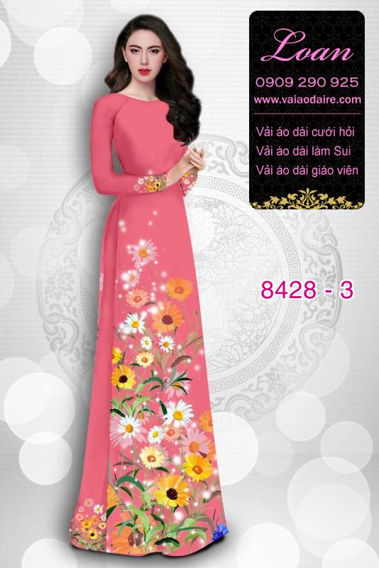 Vải áo dài hoa Cúc