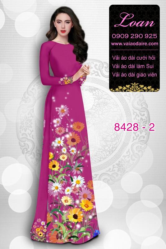 Vải áo dài hoa Cúc