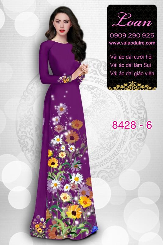 Vải áo dài hoa Cúc