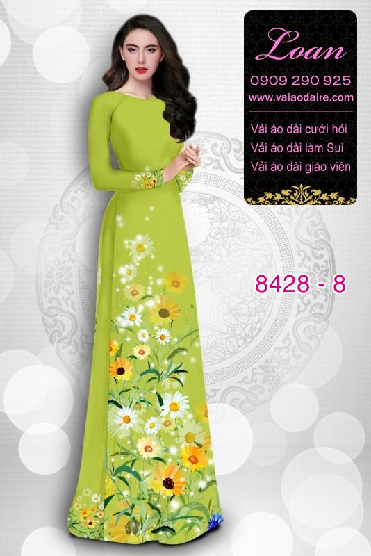 Vải áo dài hoa Cúc