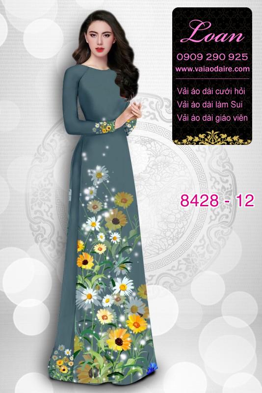 Vải áo dài hoa Cúc