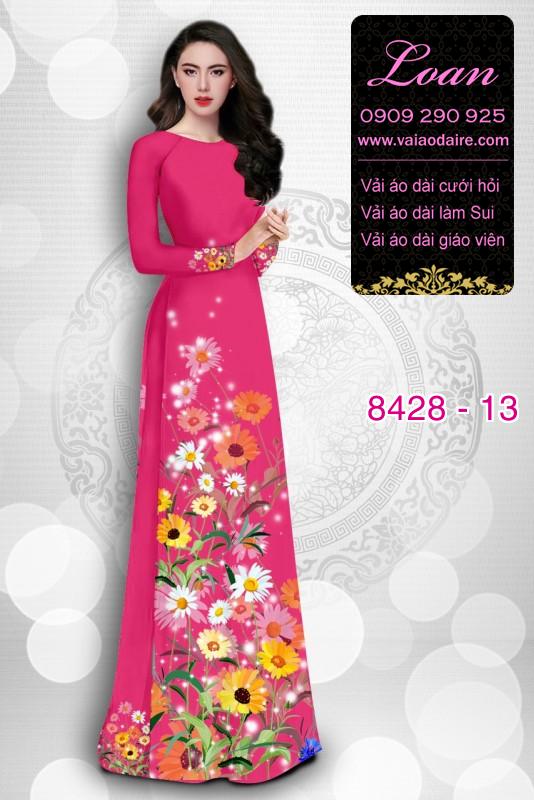 Vải áo dài hoa Cúc