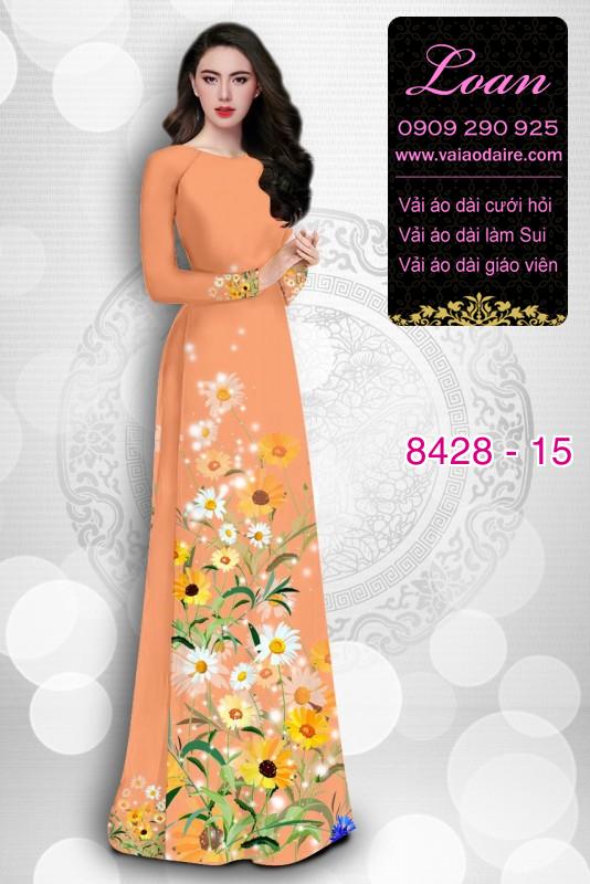 Vải áo dài hoa Cúc