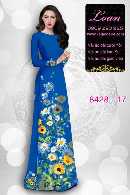 Vải áo dài hoa Cúc