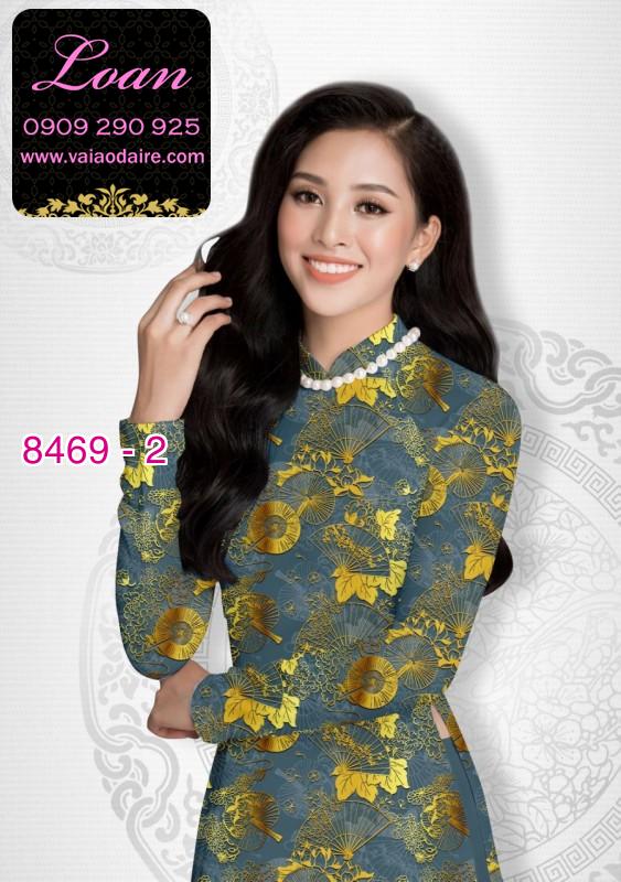 Vải áo dài hoa văn nguyên áo