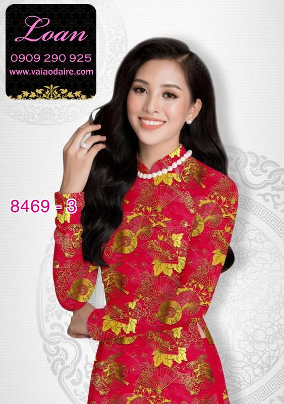 Vải áo dài hoa văn nguyên áo