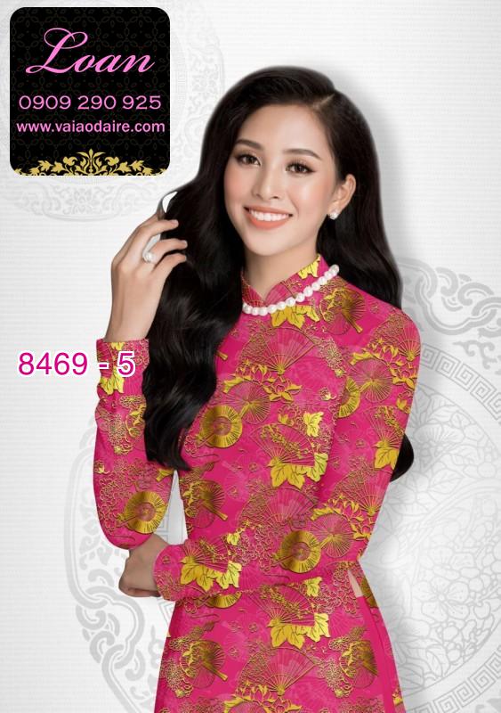Vải áo dài hoa văn nguyên áo