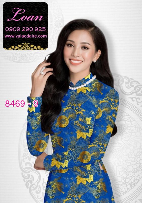 Vải áo dài hoa văn nguyên áo