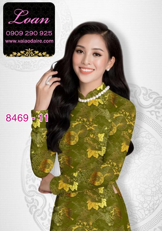 Vải áo dài hoa văn nguyên áo