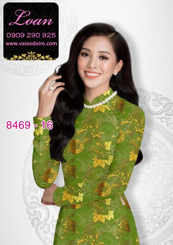 Vải áo dài hoa văn nguyên áo