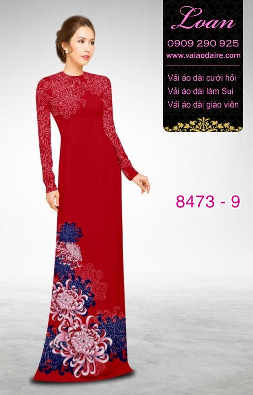 Vải áo dài hoa Cúc Đại Đóa