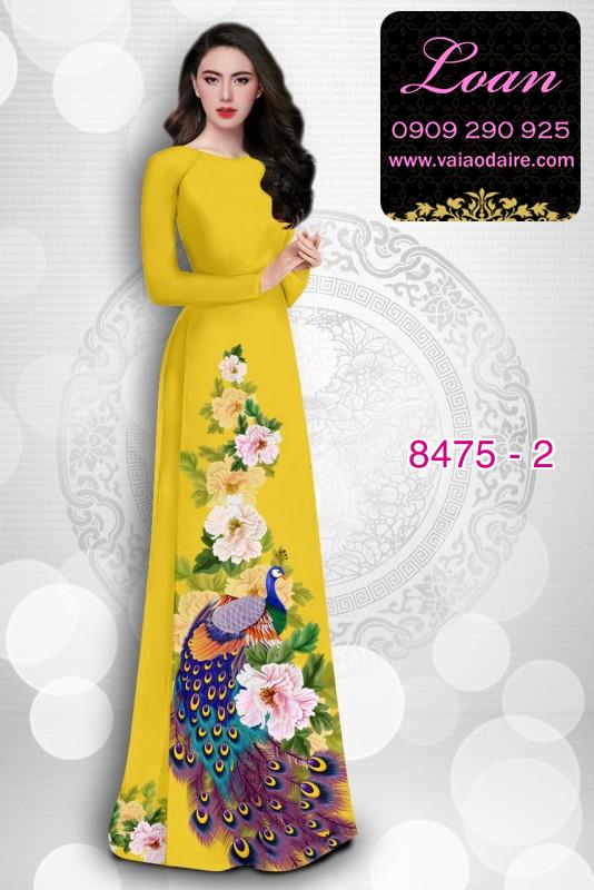 Vải áo dài hoa 3D