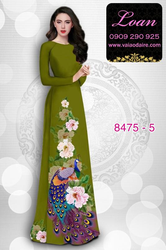Vải áo dài hoa 3D