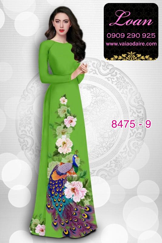 Vải áo dài hoa 3D