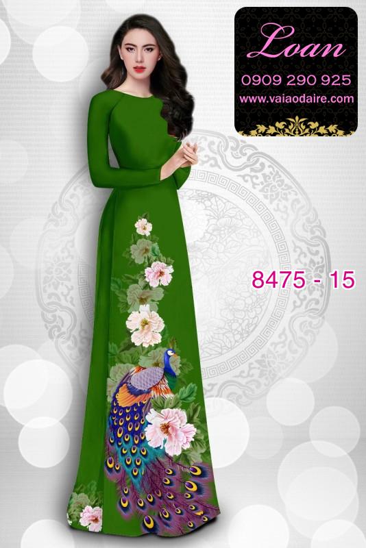 Vải áo dài hoa 3D