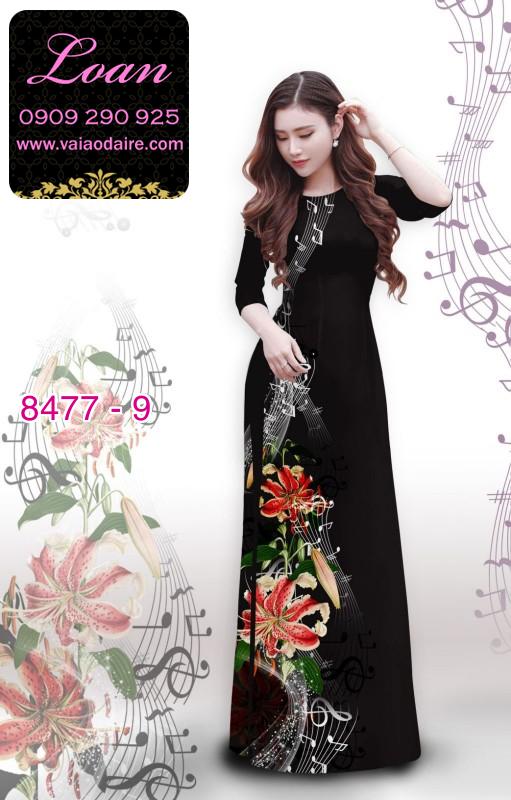 Vải áo dài hoa Ly