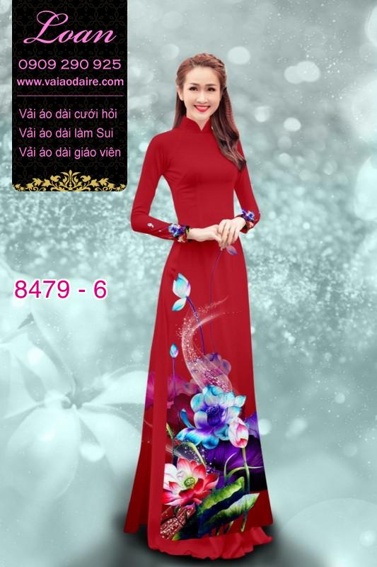 Vải áo dài hoa 3D Vải áo dài hoa 3D