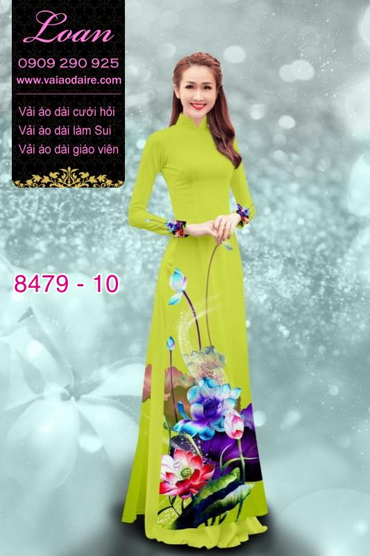 Vải áo dài hoa 3D Vải áo dài hoa 3D