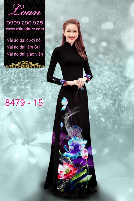 Vải áo dài hoa 3D Vải áo dài hoa 3D