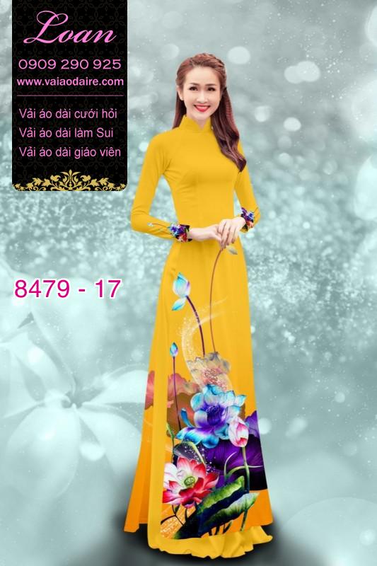 Vải áo dài hoa 3D Vải áo dài hoa 3D