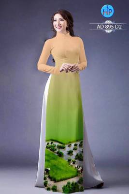 Vải áo dài đồng lúa-DT 848
