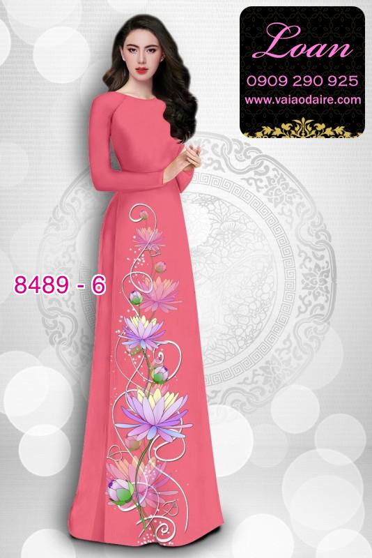 Vải áo dài hoa Sen Vải áo dài hoa Sen