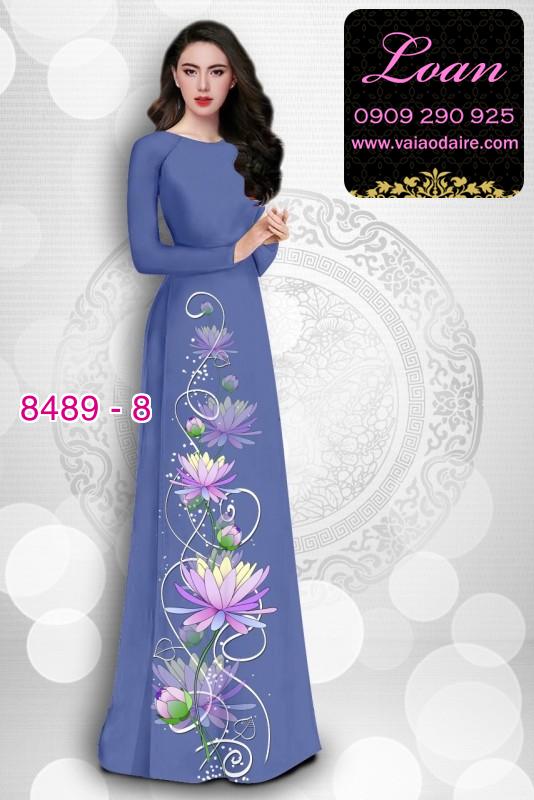 Vải áo dài hoa Sen Vải áo dài hoa Sen