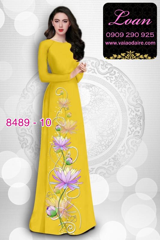 Vải áo dài hoa Sen Vải áo dài hoa Sen