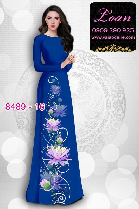 Vải áo dài hoa Sen Vải áo dài hoa Sen